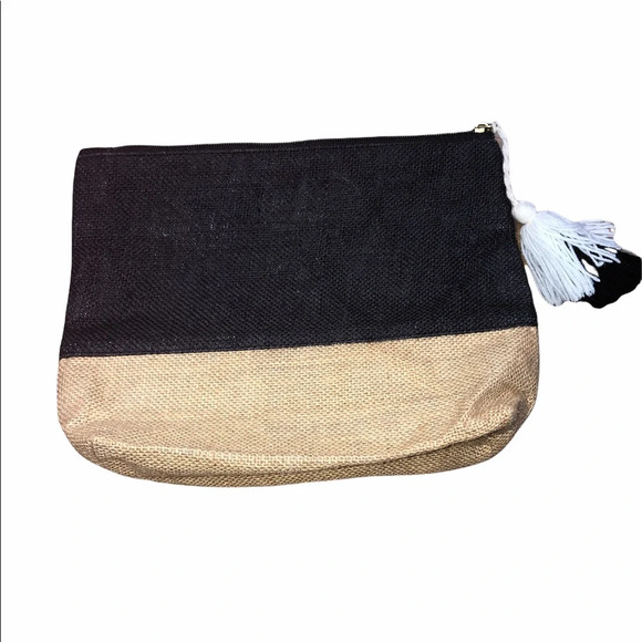 Mudpie adorable burlap travel bag - Picture 2 of 7